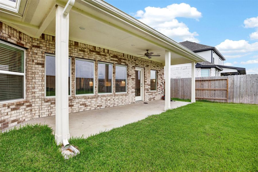 Exterior details and patio area of a home in Marvida, Cypress (Image 4). Exterior details and patio area of a home in Marvida, Cypress (Image 4).