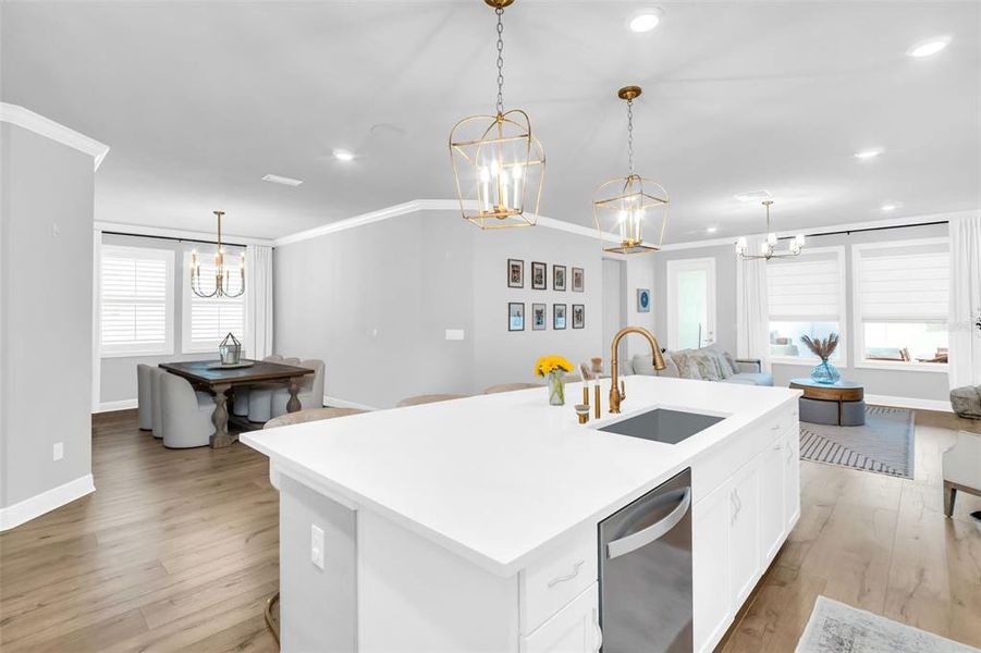 Furnished interior view inside a new home in , Palm Harbor (Image 13).