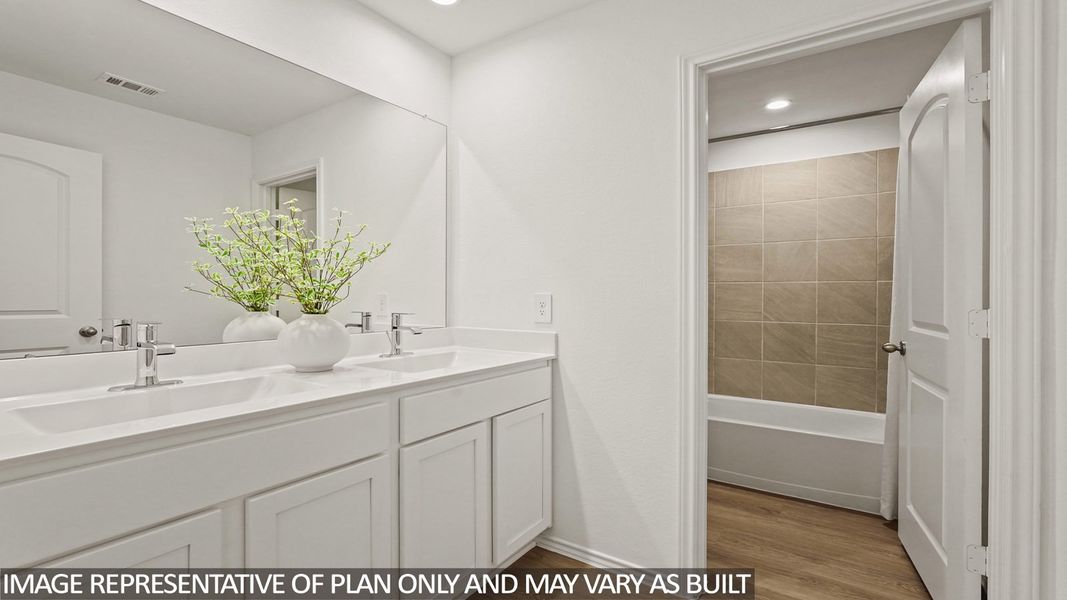 Furnished interior view inside a new home in Porters Mill, New Caney (Image 14).
