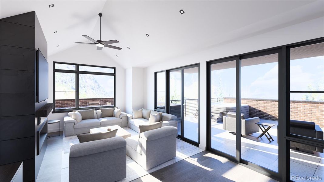 Rendering only. Actual finishes are selected by the buyer and layout varies throughout the residences.