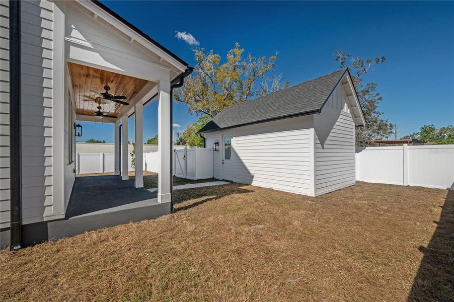 Exterior details and patio area of a home in , Tampa (Image 36). Exterior details and patio area of a home in , Tampa (Image 36).