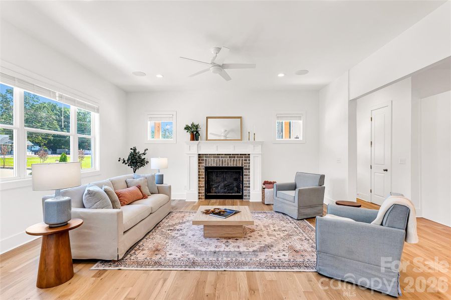 Main home Living Room with Gas Fireplace