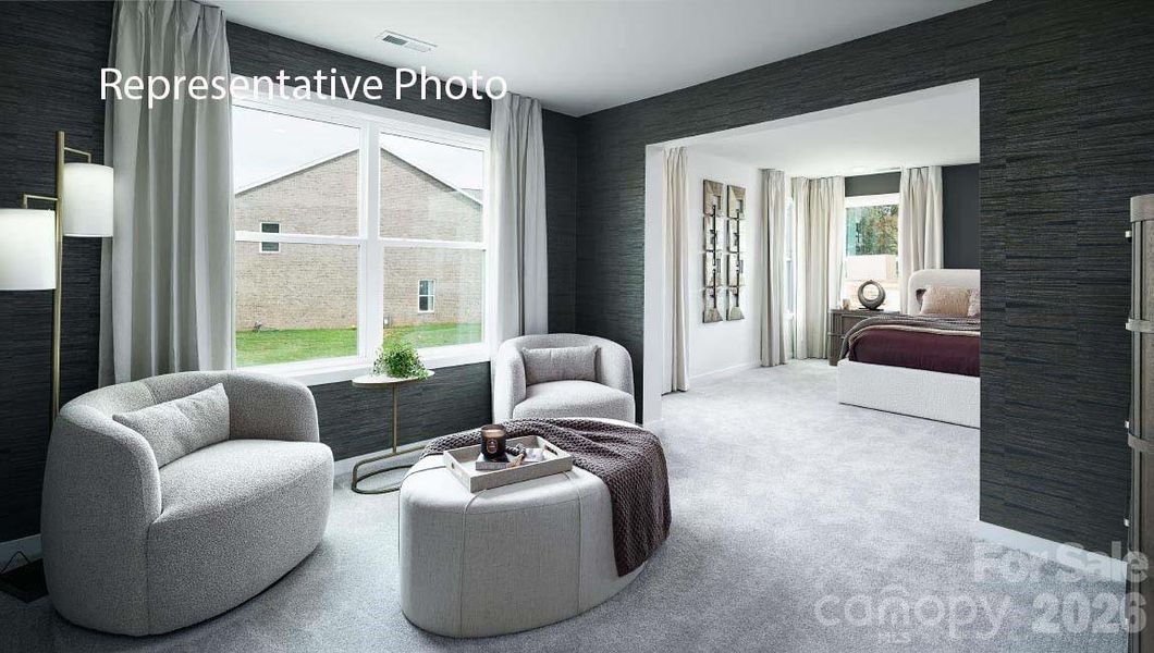 Furnished interior view inside a new home in Sanctuary at Southgate, Indian Trail (Image 26).