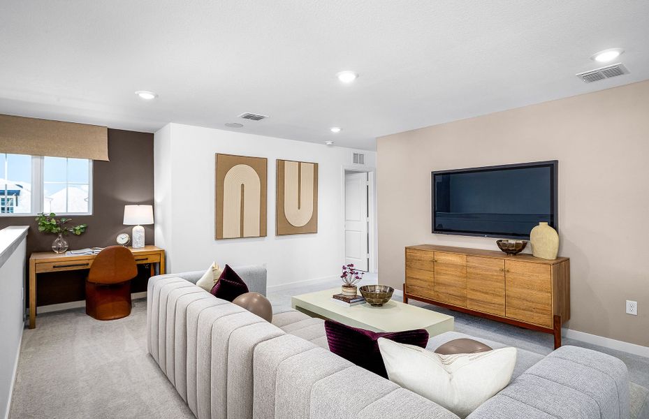 Furnished interior view inside a new home in Sunfield, Buda (Image 8).