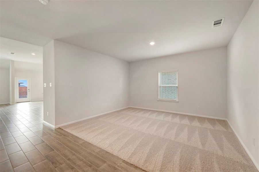 Spacious, unfurnished interior of a new home in The Preserve, Justin (Image 22).