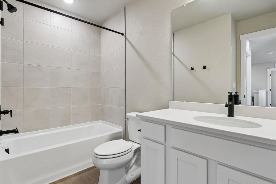 Furnished interior view inside a new home in Trails at Aspen Ridge-3, Colorado Springs (Image 10).