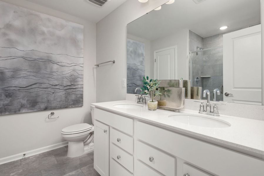 Furnished interior view inside a new home in Providence Oaks, Fuquay Varina (Image 6).