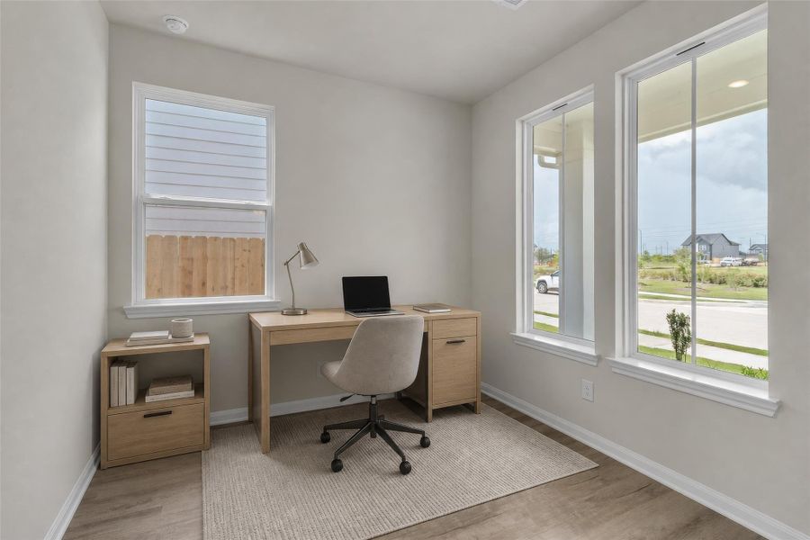 Furnished interior view inside a new home in Elyson, Katy (Image 17).