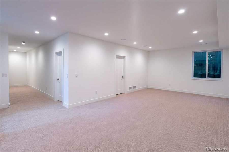 Large finish basement Large finish basement