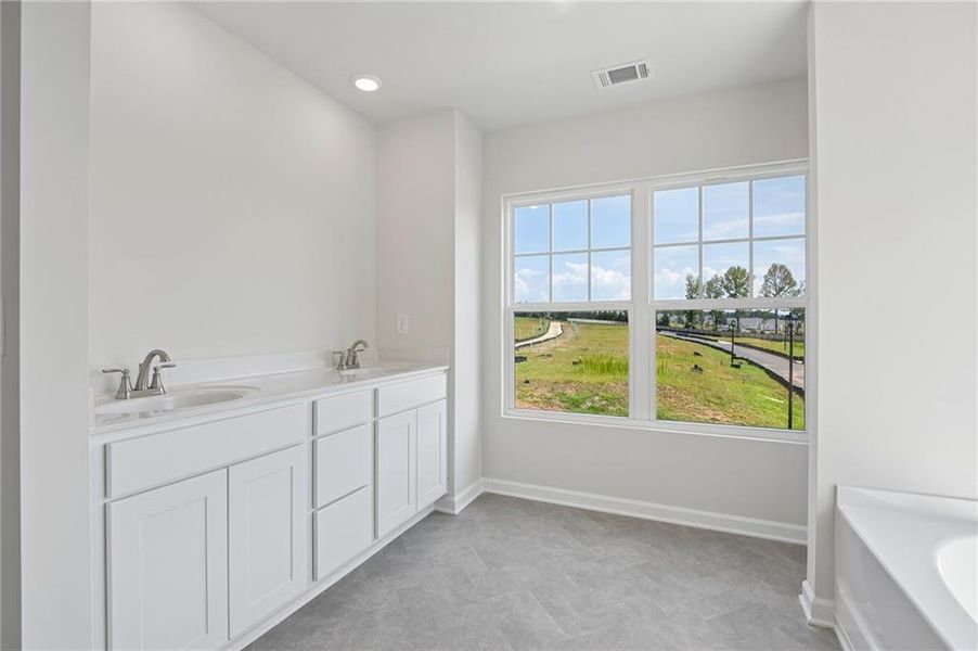 Furnished interior view inside a new home in Magnolia Trace, Flowery Branch (Image 10).