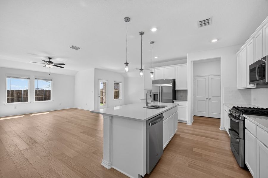 Furnished interior view inside a new home in Parks at Foster Crossing, Anna (Image 9).