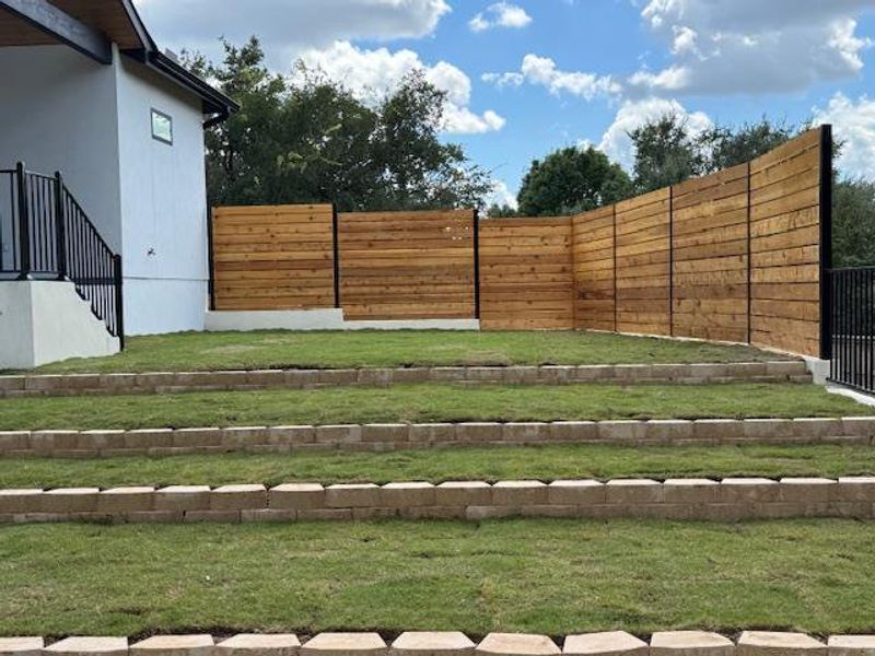 Exterior details and patio area of a home in , Fredericksburg (Image 2). Exterior details and patio area of a home in , Fredericksburg (Image 2).