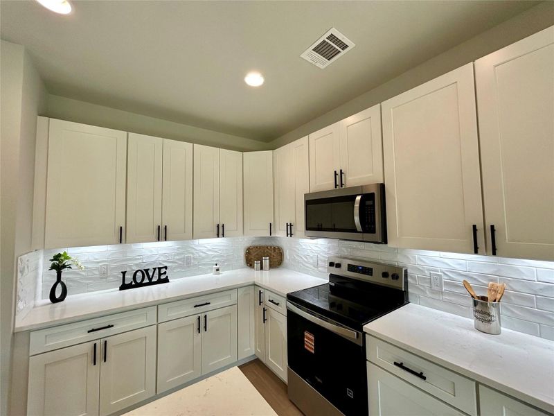 Under cabinet lighting. Under cabinet lighting.