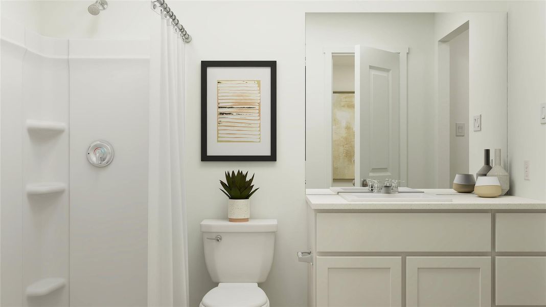Furnished interior view inside a new home in Sila, Huffman (Image 7).