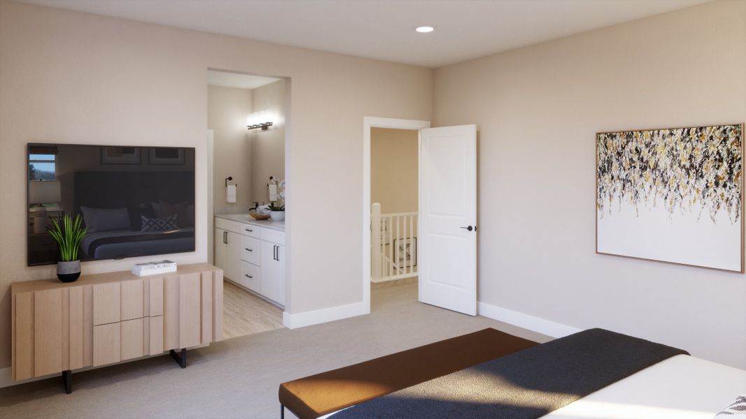 Representative furnished interior of a home built from the Skylark by Trumark Homes in Trumark Homes at Tanterra, Parker (Image 14).