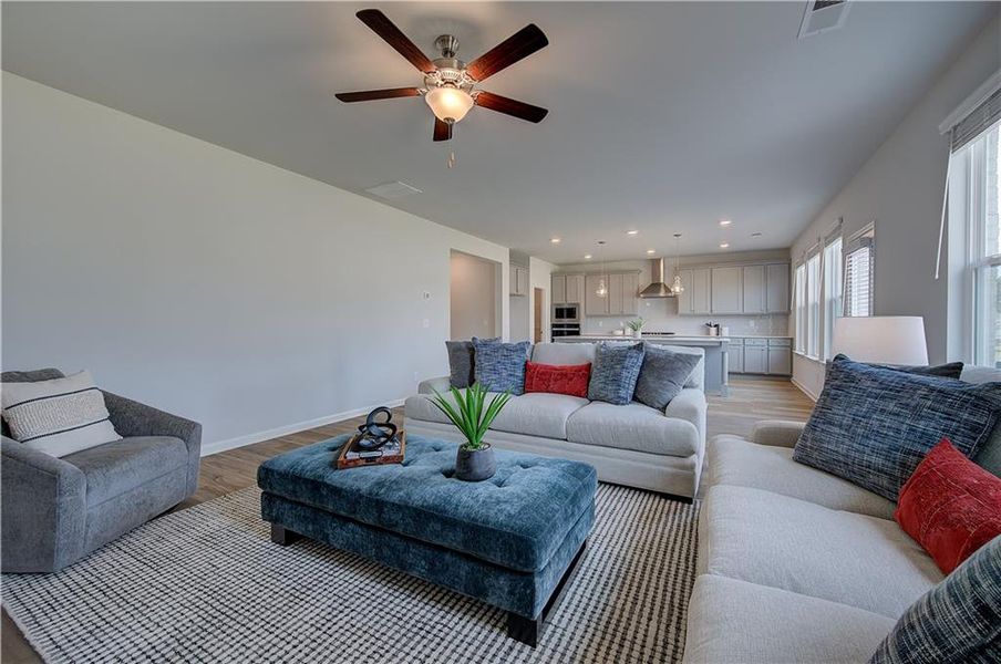 Furnished interior view inside a new home in Burchwood, Stockbridge (Image 29).