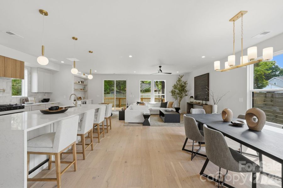 Furnished interior view inside a new home in , Charlotte (Image 6).