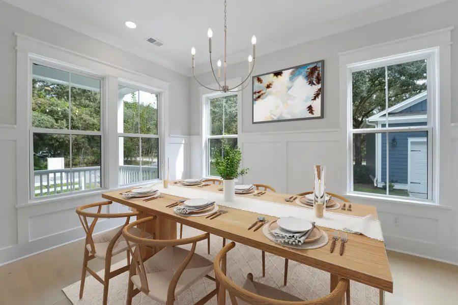 Furnished interior view inside a new home in , Johns Island (Image 7).