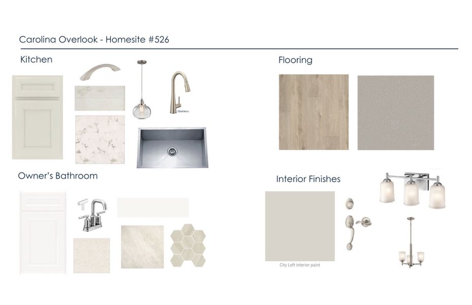 Sample of building materials used in homes in Carolina Overlook, Clayton (Image 21). Sample of building materials used in homes in Carolina Overlook, Clayton (Image 21).
