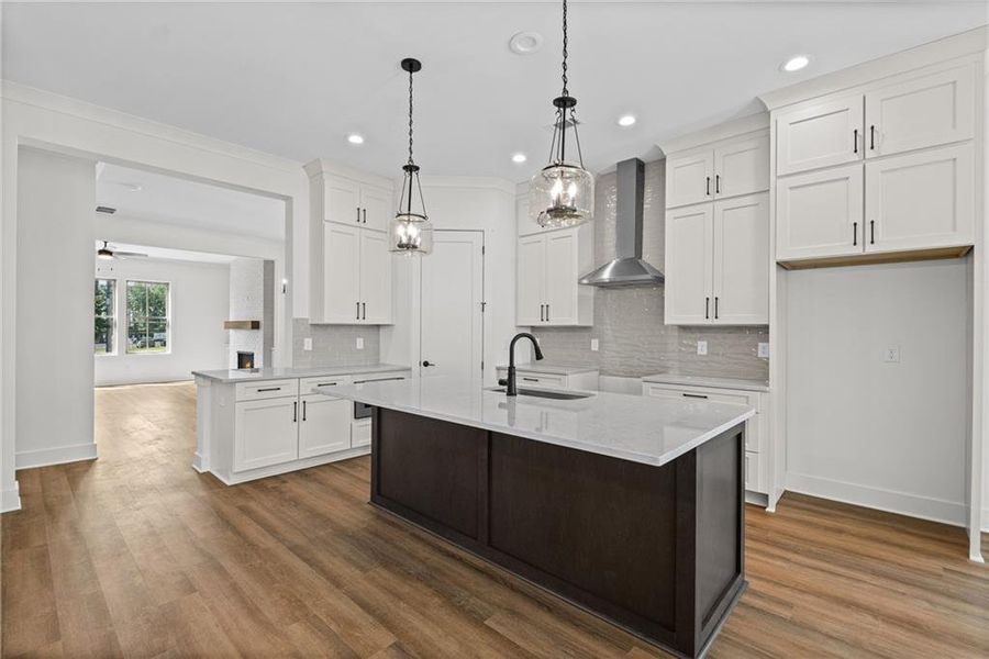 Furnished interior view inside a new home in Devin's Shire, Kennesaw (Image 6).