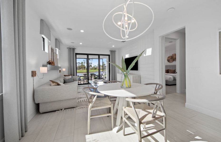 Representative furnished interior of a home built from the Contour by DiVosta in Terreno, Naples (Image 8).