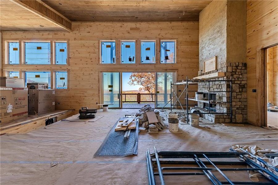 In-progress construction of a new home in , Blue Ridge, GA (Image 17).