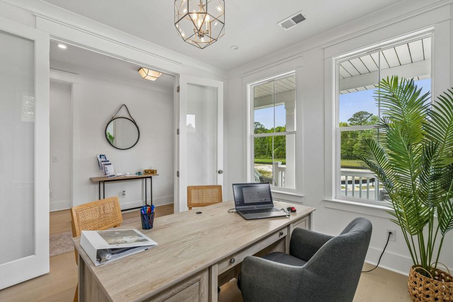 Furnished interior view inside a new home in Miller's Crossing, Johns Island (Image 49).