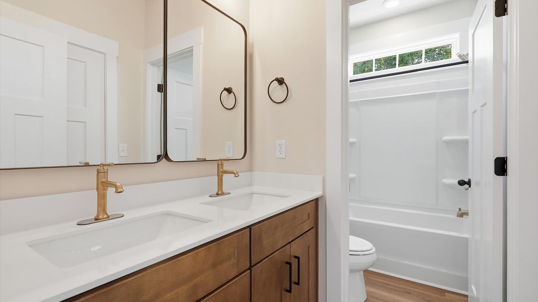 Furnished interior view inside a new home in Pelham Crossing Single Family Homes, Greer (Image 39).