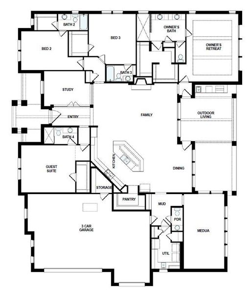 The success of a floor plan is the way you can move through it…You’ll be amazed at how well this home lives…We call it traffic patterns.