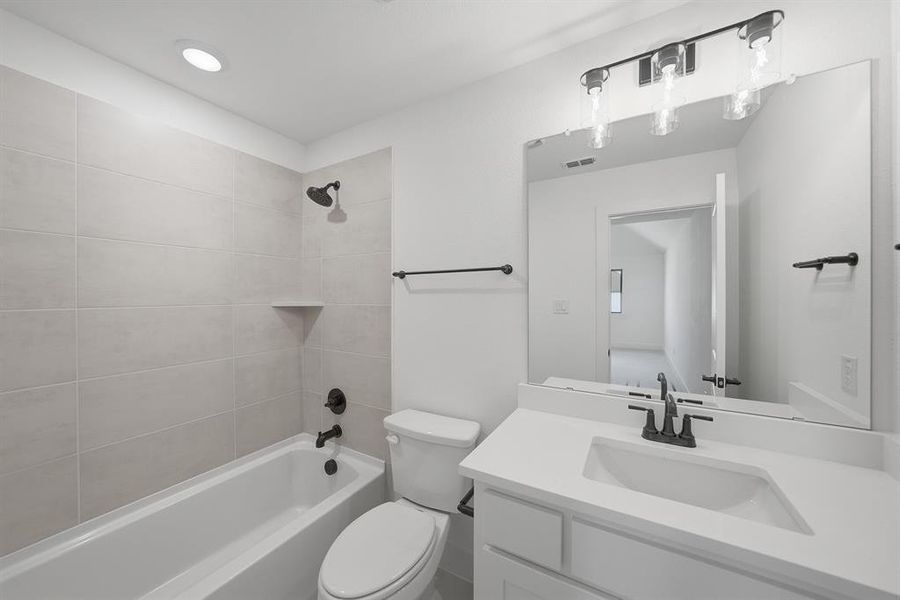 Furnished interior view inside a new home in Estates at Rockhill, Frisco (Image 13).