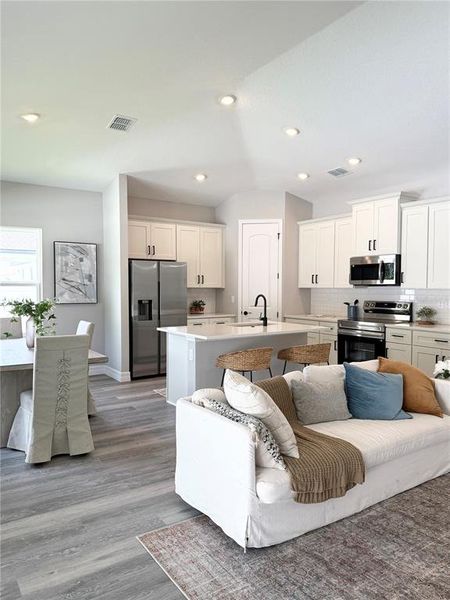 Furnished interior view inside a new home in , Sebring (Image 11). Furnished interior view inside a new home in , Sebring (Image 11).