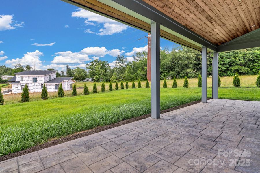 Exterior details and patio area of a home in , Asheville (Image 3). Exterior details and patio area of a home in , Asheville (Image 3).