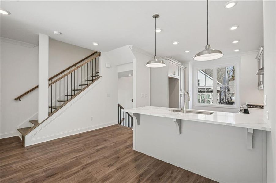 Furnished interior view inside a new home in Evanshire Townhomes, Duluth (Image 12).
