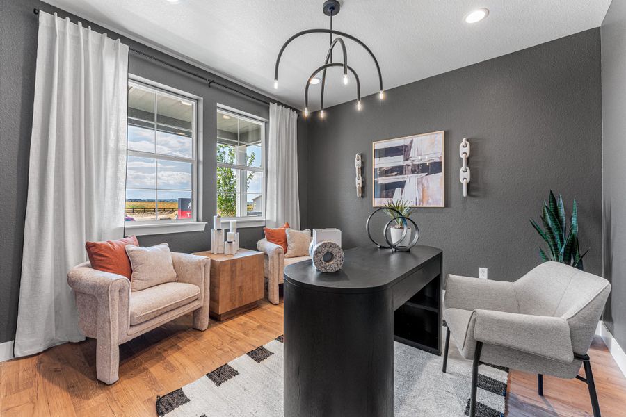 Furnished interior view inside a new home in Macanta, Castle Rock (Image 16).