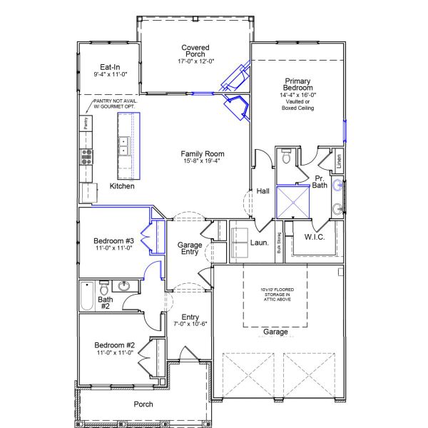 2D floor plan layout of this home in Brayden, Advance, NC (Image 3).