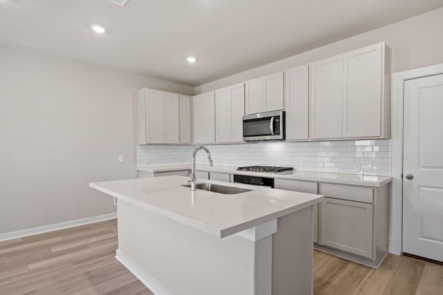 Center Island in Kitchen