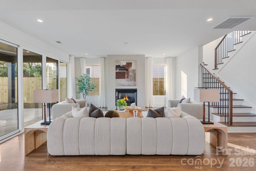 Furnished interior view inside a new home in , Charlotte (Image 42). Furnished interior view inside a new home in , Charlotte (Image 42).