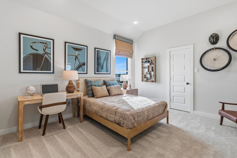 Representative furnished interior of a home built from the Lubbock by First America Homes in Villas Las Flores, Floresville (Image 31).