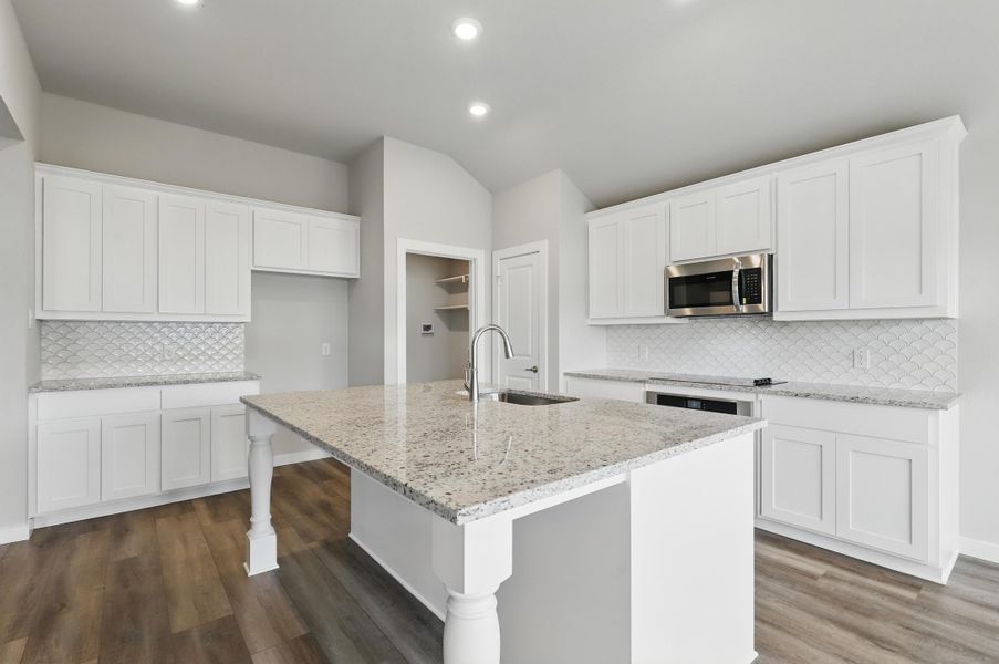Representative furnished interior of a home built from the McKinley I by Cheldan Homes in Horizons at Bankston Estates, Venus (Image 11).