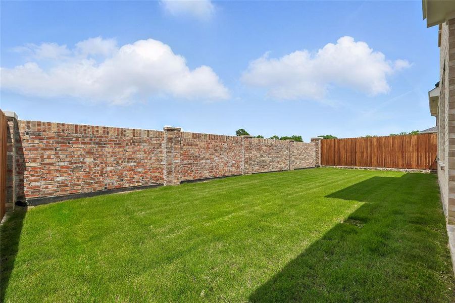 View of fenced backyard View of fenced backyard