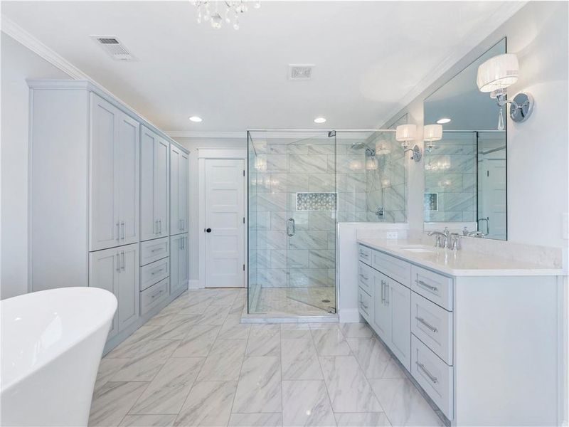 Furnished interior view inside a new home in , Buford (Image 41).