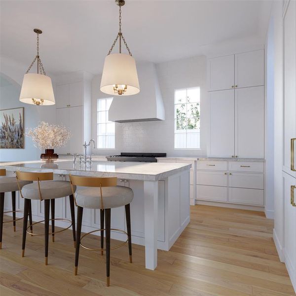 Furnished interior view inside a new home in , Dallas (Image 7).