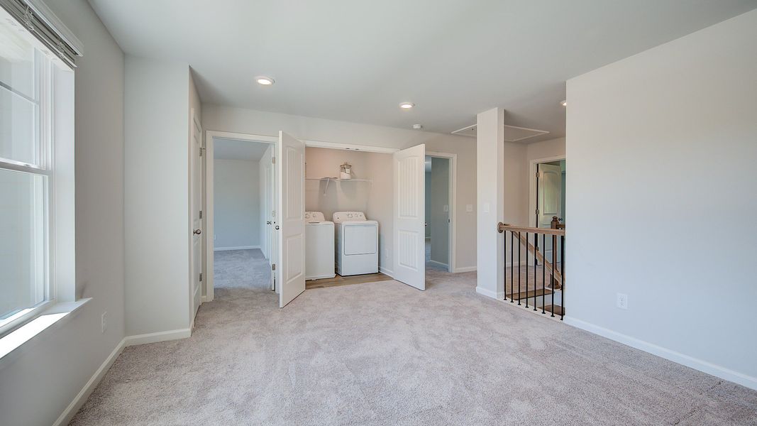 Representative furnished interior of a home built from the Clarity - Side Entry by DRB Homes in Brighton, Locust Grove (Image 17). Representative furnished interior of a home built from the Clarity - Side Entry by DRB Homes in Brighton, Locust Grove (Image 17).