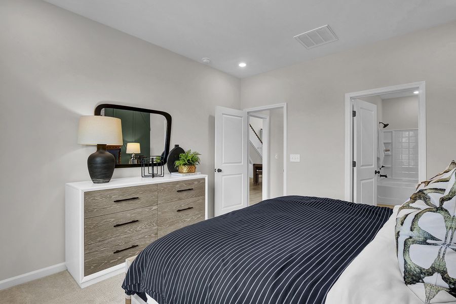 Representative furnished interior of a home built from the Hyacinth - Vanguard Collection by Mungo Homes in Avenue One, Castle Hayne (Image 9).