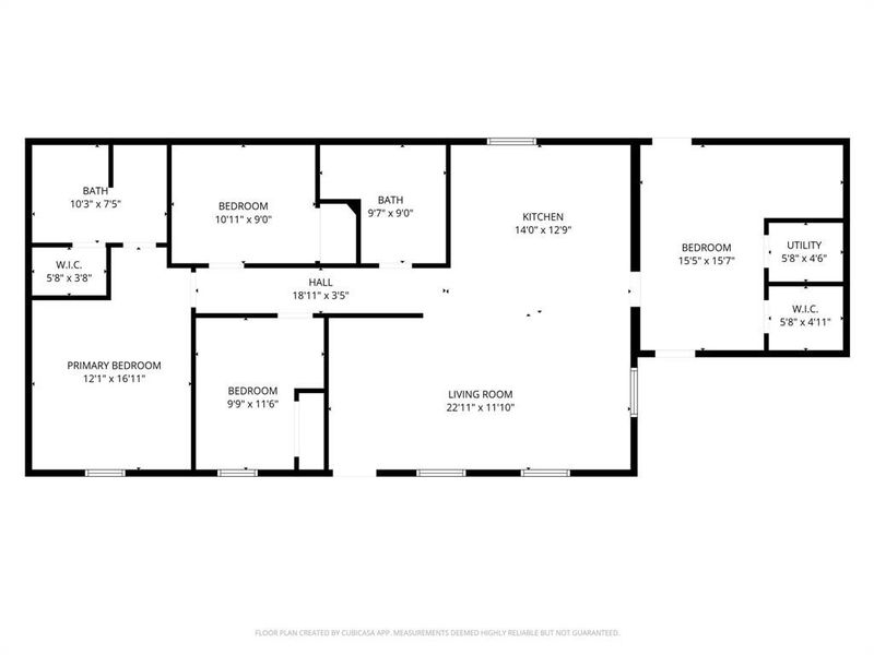 2D floor plan layout of this home in , Comanche, TX (Image 3).