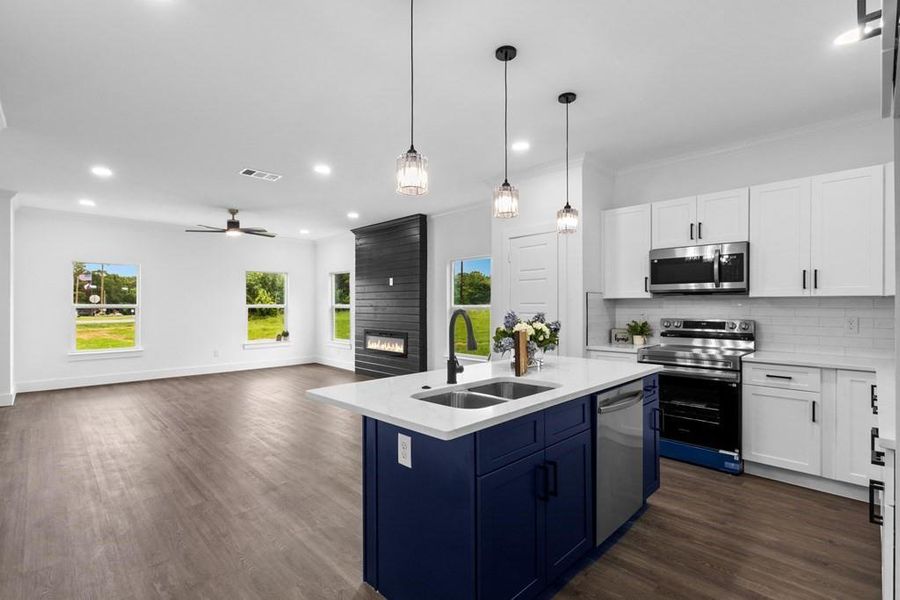 Furnished interior view inside a new home in , Tool (Image 9).