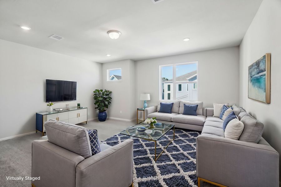 Furnished interior view inside a new home in Katy Grand Village - Luxe Series, Katy (Image 6).