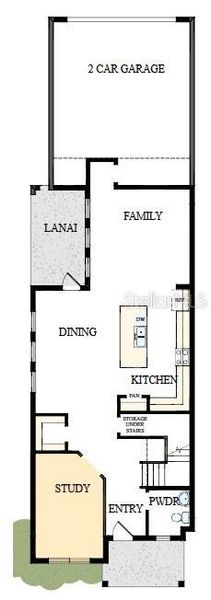 2D floor plan layout of this home in Laureate Park at Lake Nona - Garden Series, Orlando, FL (Image 2). 2D floor plan layout of this home in Laureate Park at Lake Nona - Garden Series, Orlando, FL (Image 2).