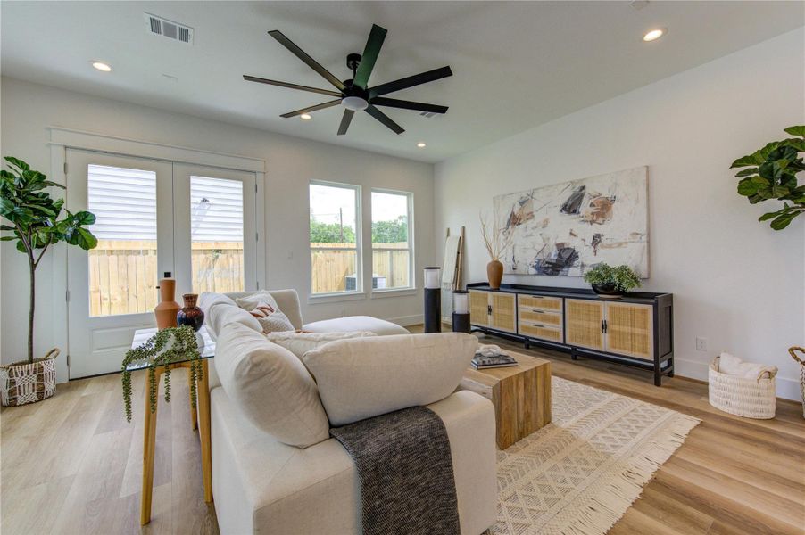 Furnished interior view inside a new home in , Houston (Image 30).