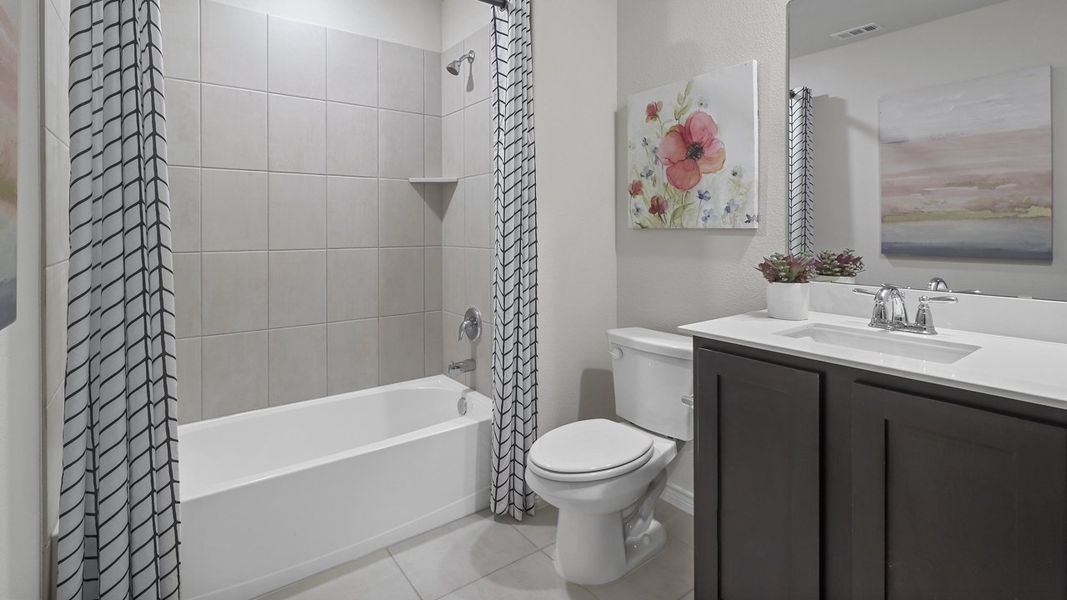 Furnished interior view inside a new home in The Woods at Lindsey Place, Anna (Image 7).